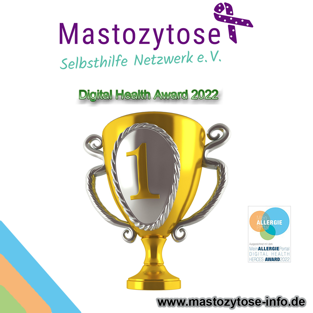 Digital Health HeroesAward 2022 Mastozytose Selbsthilfe Netzwerk e.V.